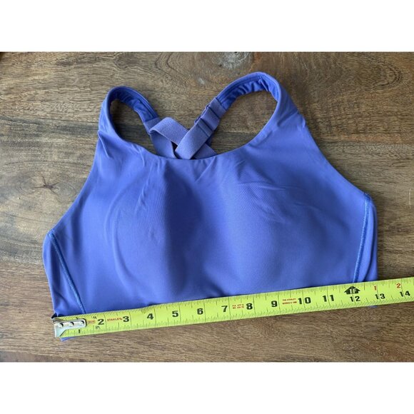 Lululemon Sports Bra Womens 34C Purple Crossback High Support Hook Eye Padded - Picture 5 of 5